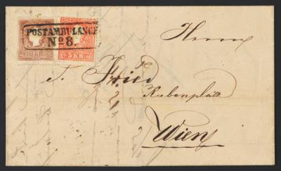 .gestempelt/Briefstück/Poststück - Spezialsammlung Österr. Ausg. 1858/1864, - Briefmarken