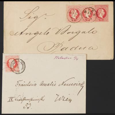 .gestempelt/Briefstück/Poststück - Spezialsammung Österr. - Abstpgn. "WIEN" auf Ausg. 1867/1905 - versch. Erh., - Stamps