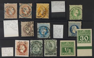 .gestempelt/Briefstück/*/**/(*) - Sammlung Österr. Post in der Levante, - Stamps