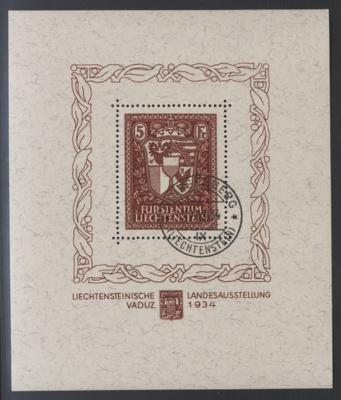 .gestempelt - Liechtenstein Block Nr.1 (VADUZ-BLOCK) mit - Briefmarken