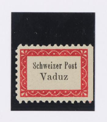 * - Liechtenstein Botenpost Vaduz-Sevelen Nr. I B - dreiseitig gezähnt Falzspur, - Briefmarken