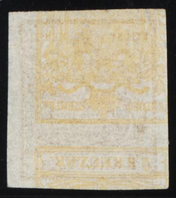 (*) - Österr. Ausg. 1850 - Nr.1HIb gelbocker, - Briefmarken