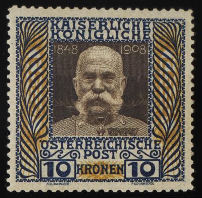 ** - Österr. Nr. 156aII (Breitformat), - Briefmarken