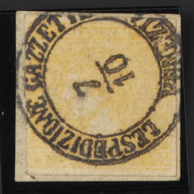 Briefstück - Österr. Monarchie - sogen."Friedl - Fälschung" des Gelben Merkurs, - Briefmarken
