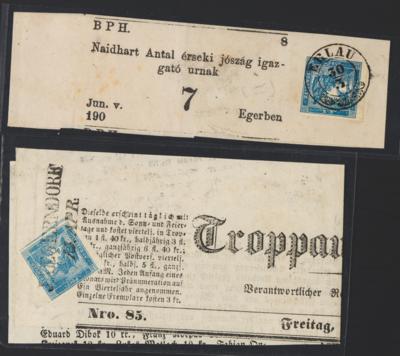 Poststück/Briefstück - Österr. Monarchie - Partie Poststücke meist Ausg. 1858 bis Ausg. 1863/64, - Francobolli