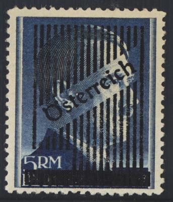 ** - Österr. 1945 - Nr. (12) A (5RM Gitter in seltener Lz 12 1/2), - Známky