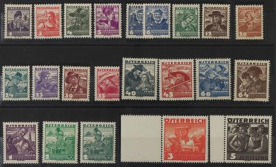 ** - Österr. Trachten I - 1 Gr. bis 5 S kpl. mit beiden 6 Gr., - Stamps