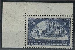 ** - Österr. WIPA Faser aus Block (Nr. 556 B) li. oberes Eckrandstück, - Briefmarken