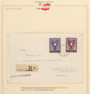 Poststück - Bezirk Amstetten incl. Waidhofen/Ybbs - Briefmarken