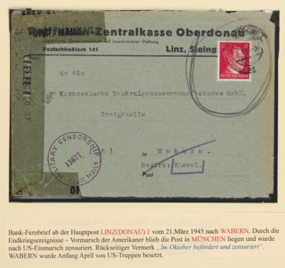 Poststück - Linz 1945 - über 25 Belege, - Stamps