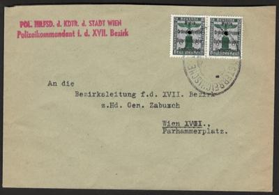 Poststück - Österr. 1945 - Lokalausgabe - Francobolli