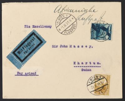 Poststück - Österr. - Kl. partie Flugost I. Rep. u.a. nach Ecuador, - Stamps