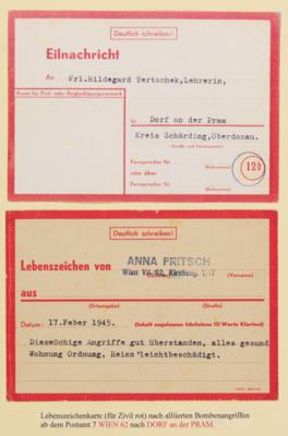 Poststück - Österr. WIEN VII (Neubau) ca. 70 Belege aus 1945, - Francobolli