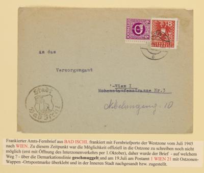 Poststück - Österreich 1945 Kurier-/ Schmuggelbriefe - Briefmarken