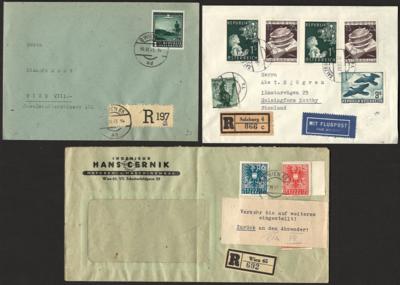 Poststück - Partie Poststücke Österr. ab 1945, - Známky