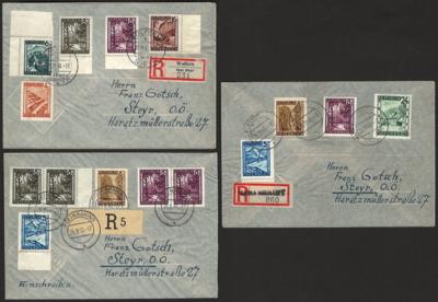 Poststück - Partie Poststücke Österr. ca. 1945/1953, - Briefmarken