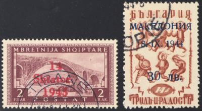 .gestempelt - D. Bes. Albanien Nr. 1/12, - Briefmarken