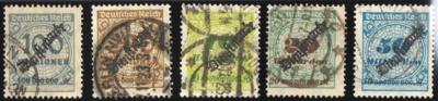 .gestempelt - D.Reich Dienstm. Nr. 82,83, - Briefmarken