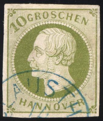 .gestempelt - Hannover Nr. 18 vollrandiges Prachtstück, - Stamps