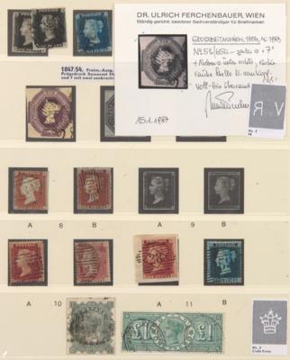 */gestempelt/Poststück - Sammlung Großbritannien 1840/1940 und etwas Kolonien, - Francobolli