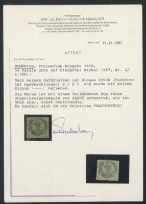 .gestempelt - Rumänien Nr. 2 (54 Par./ Ochsenkopf), - Stamps