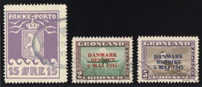 .gestempelt - Sammlung Dänemark (Grönland)-Handelkontor Nr. 4 A/9 A u. 11 A (Nr. 8 A gepr. Moller BPP, - Stamps