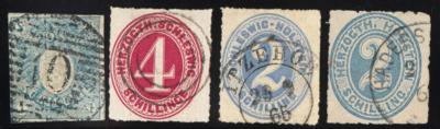 .gestempelt - Sammlung SCHLESWIG-HOLSTEIN Ausg. 1850/1866 - Nr. 1 rep., - Stamps