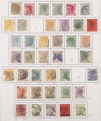 .gestempelt - Schöne Sammlung  Hongkong 1862/1949 m. Portom., - Briefmarken