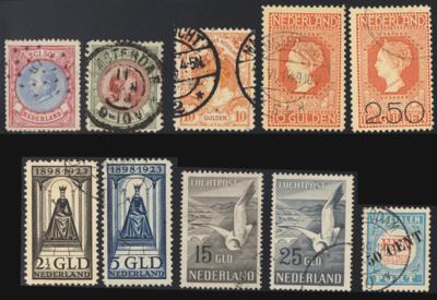 .gestempelt - Schöne Sammlung NIEDERLANDE Ausg. 1852/1967 - mit Dienst- u. Portom., - Stamps