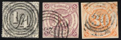 .gestempelt - Schöne Sammlung THURN u. TAXIS Ausg. 1852/1865 - u.a. Nr. 14, - Stamps