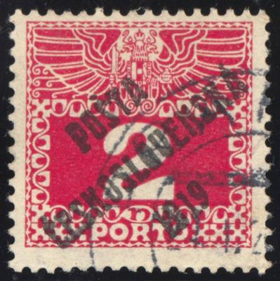 .gestempelt - Tschechosl. Nr. 74 (2 Heller) mehrf. gepr. Mahr, - Briefmarken