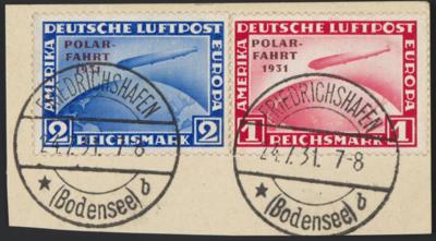 Briefstück - D.Reich Zepp. Flug Nr. 456/57, - Stamps