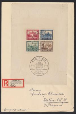Poststück - D.Reich Block Nr. 1 (IPOSTA) aufmit - Stamps