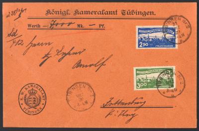Poststück - Württemberg Nr. 280 + 281 als - Briefmarken