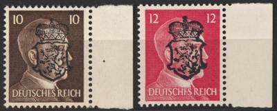 ** - Österr. 1945 - Lokalausg. Graz/Panther 10 + 12 Pfg. Tiefdruck, - Francobolli