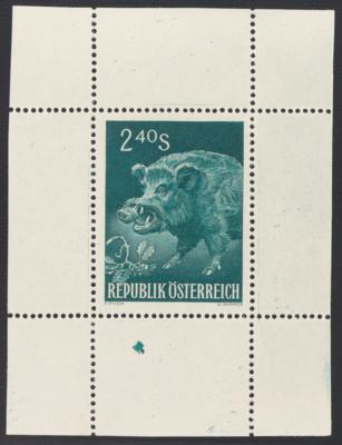 ** - Österr. Nr. 1081 P III (2,40 S Jagdratkongreß), - Briefmarken