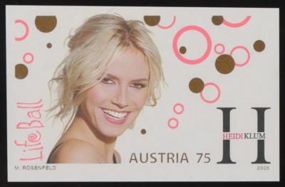 ** - Österr. Nr. 2565U (Heidi Klum - Lifeball 2005 UNGEZÄHNT), - Známky