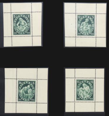 ** - Österr. Nr. 642 P II/ 645 P II (Winterhilfe IV), - Známky