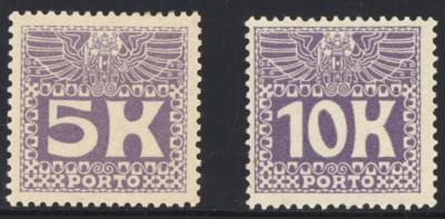 ** - Österr. Porto Nr. 45/46 (5K und 10K 1911), - Stamps