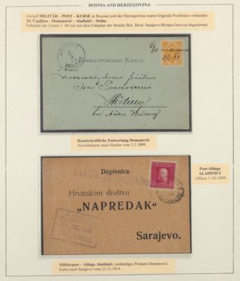 Poststück/Briefstück/gestempelt - Bosnien - Briefmarken