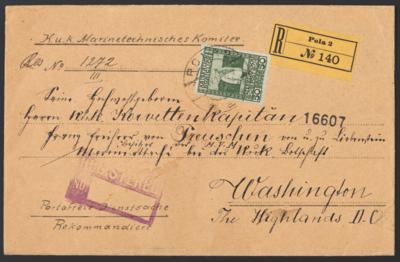 Poststück - Österr. Militärpost vor - Briefmarken