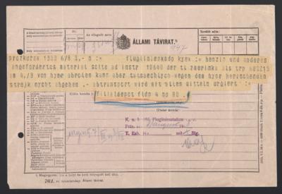 Poststück - Telegramm der Station - Francobolli