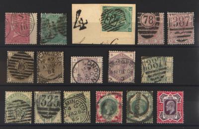 .gestempelt/Briefstück/*/Poststück - Partie Großbritannien ca. 1841/1902, - Briefmarken