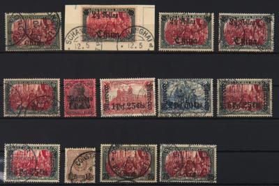 .gestempelt/Briefstück - Sammlung D. Auslandspostämter mit Post in China, - Briefmarken