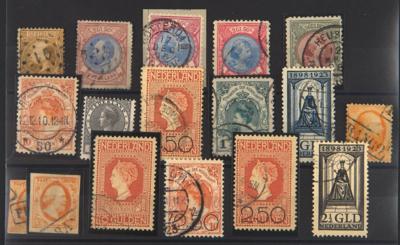.gestempelt/Briefstück/* - Sammlung Niederlande ca. 1852/1942 u.a. mit Nr. 29, - Známky a pohlednice