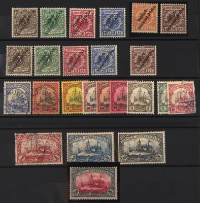 */gestempelt - D. Südwestafrika Nr. 1/4, - Stamps and postcards