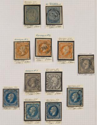 .gestempelt/Poststück - Partie Alt - Norwegen aus ca. 1855/1906, - Stamps and postcards