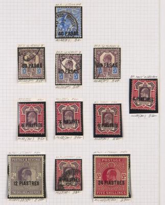 .gestempelt/* - Sammlung Brit. Post im Ausland mit Marokko, - Známky a pohlednice