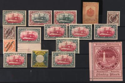 */**/(*) - Sammlung D. Kolonien mit D. Ostafrika, - Stamps and postcards