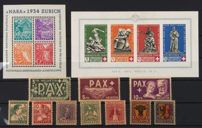 **/* - Sammlung Schweiz ca. 1900/1963, - Briefmarken